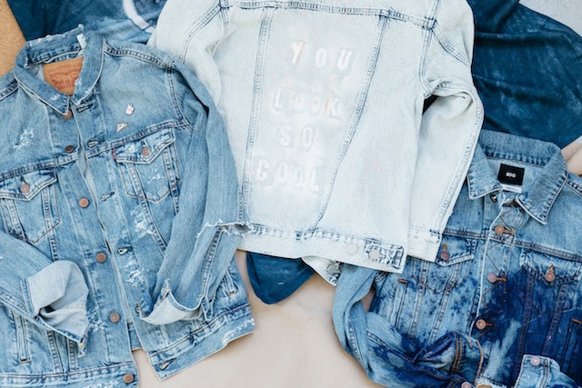 DIY customized denim jackets: Denim Jacket Customization Tutorial by Urban Outfitters