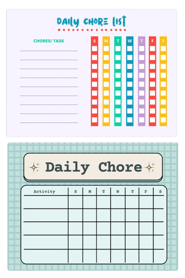 Time saver: Free printable after school chore charts from Canvas help keep kids on track each school day Time saver: Free printable after school chore charts from Canvas help keep kids on track each school day
