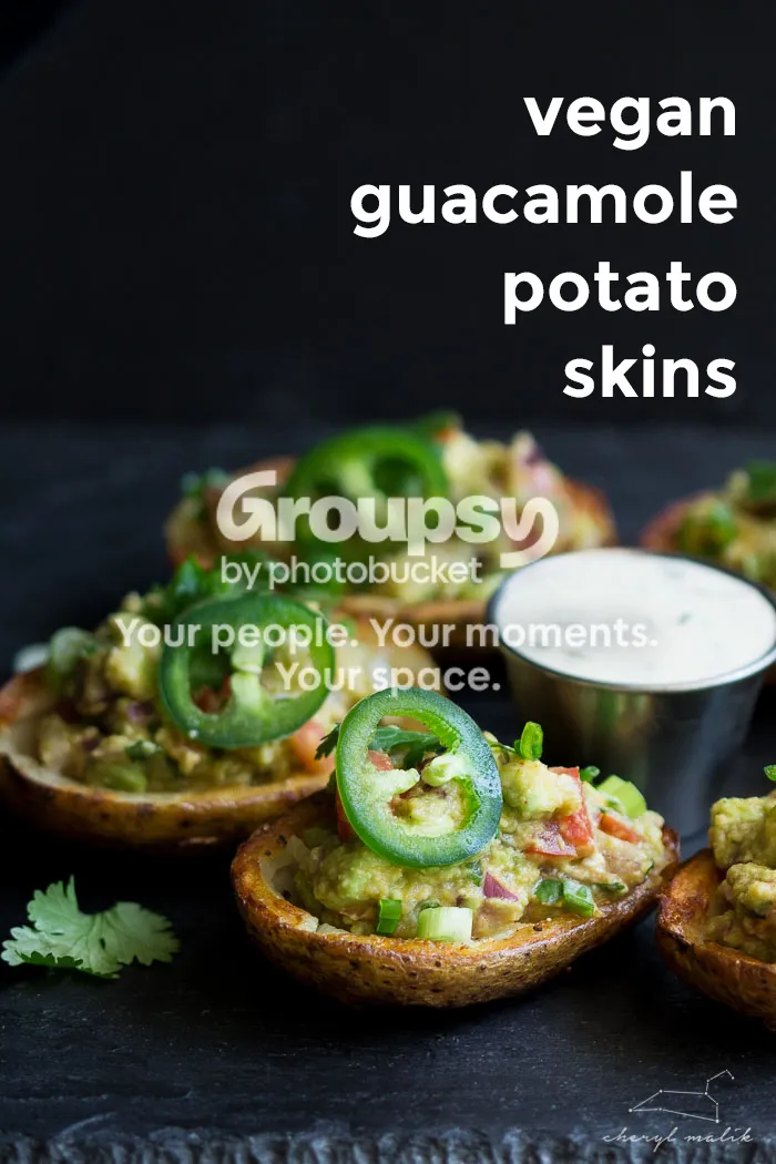 Guacamole Potato Skins Recipe (Printable/Recipe Card)